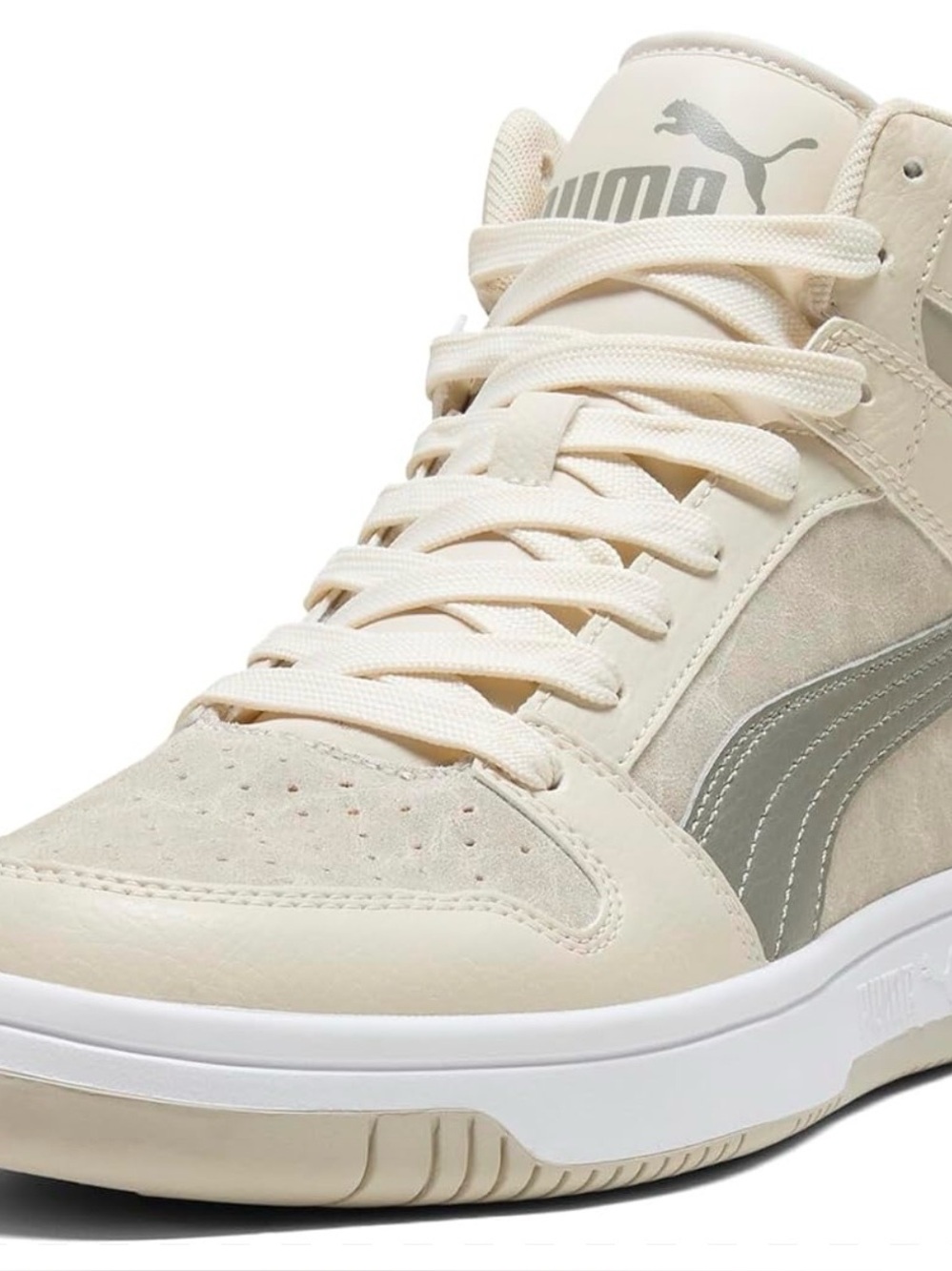 Puma Rebound Layup Washed Suede Mens Beige Lifestyle Sneakers Shoes new no box